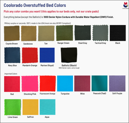 Coolorado Overstuffed Dog Bed